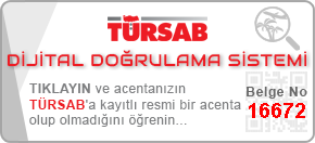 TÜRSAB Dijital Doğrulama Sistemi - Belge No: 16672